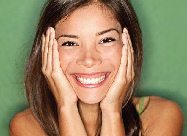 Picture of a beautiful woman smiling